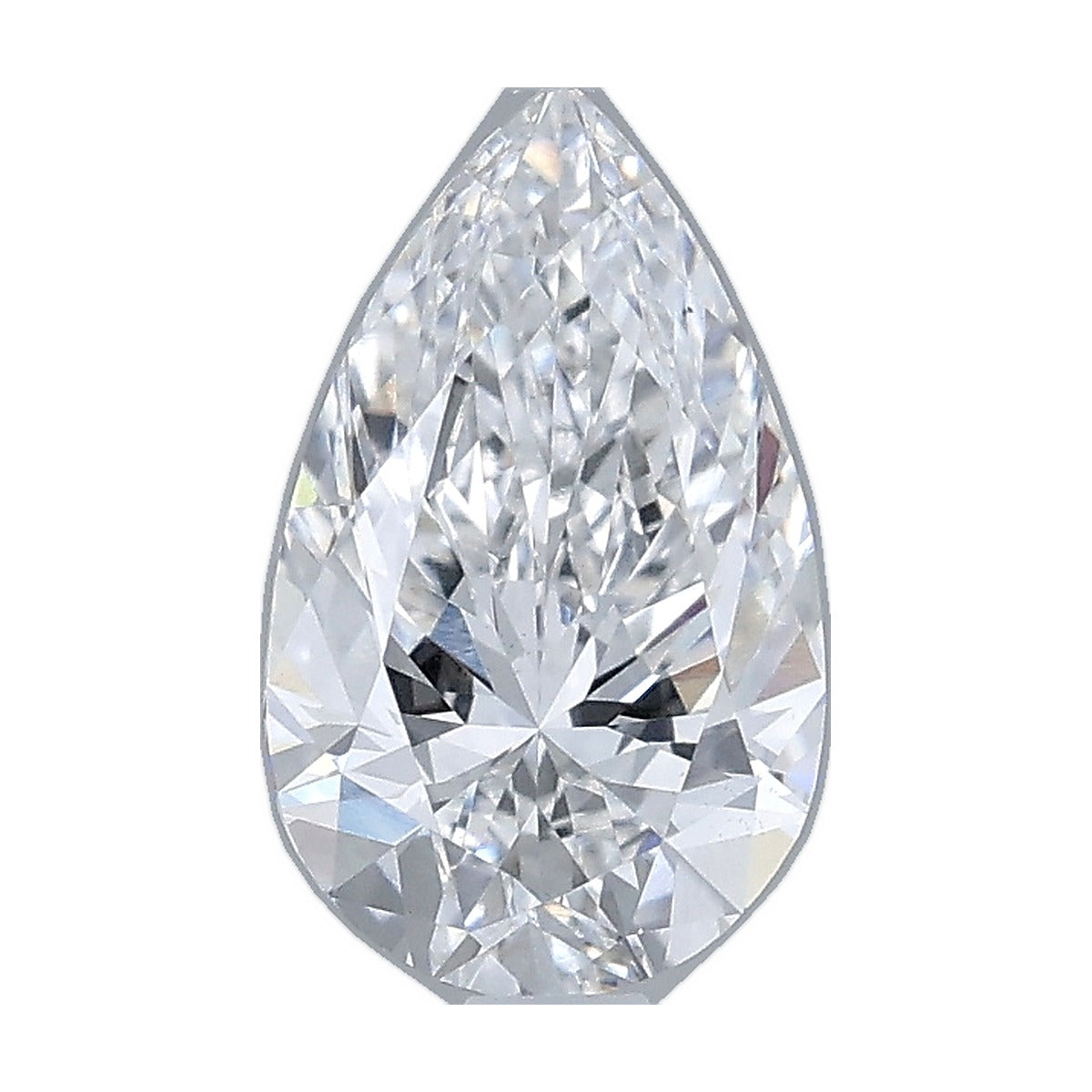 1.07 ct pear lab-grown diamond, D color, VS1 clarity, IGI certified, still from its 360° video