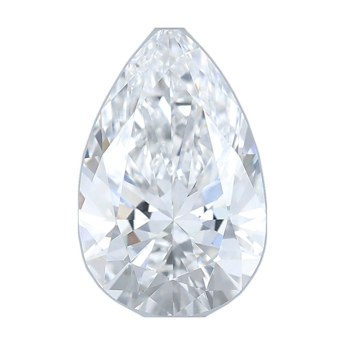 1.07 ct pear lab-grown diamond, E color, VVS2 clarity, IGI certified, still from its 360° video