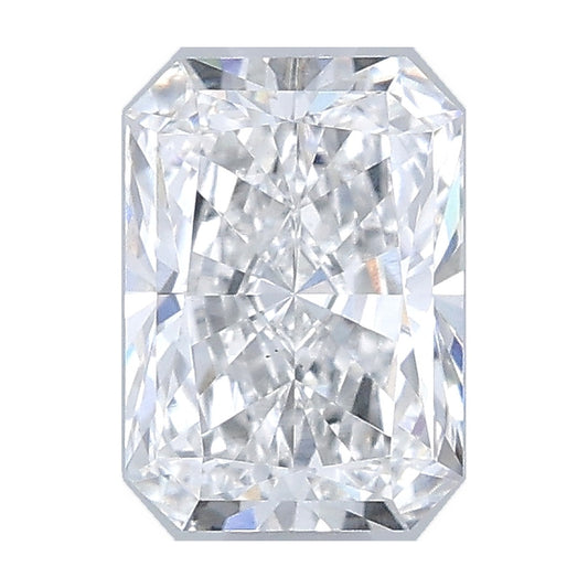1.07 ct radiant lab-grown diamond, E color, VS2 clarity, IGI certified, still from its 360° video