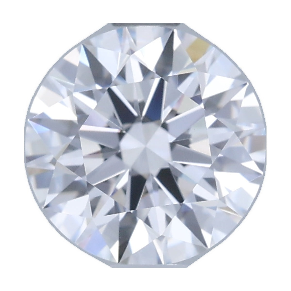 1.07 ct round lab-grown diamond, D color, VS1 clarity, GIA certified, still from its 360° video