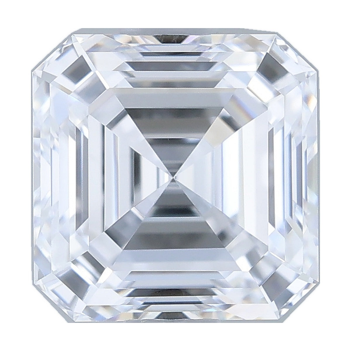 1.08 ct asscher lab-grown diamond, D color, VS1 clarity, IGI certified, still from its 360° video