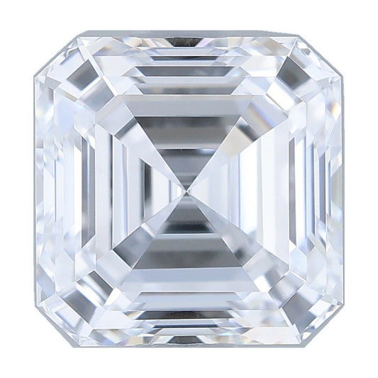 1.08 ct asscher lab-grown diamond, D color, VS1 clarity, IGI certified, still from its 360° video