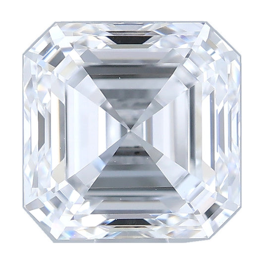 1.08 ct asscher lab-grown diamond, D color, VVS2 clarity, IGI certified, still from its 360° video