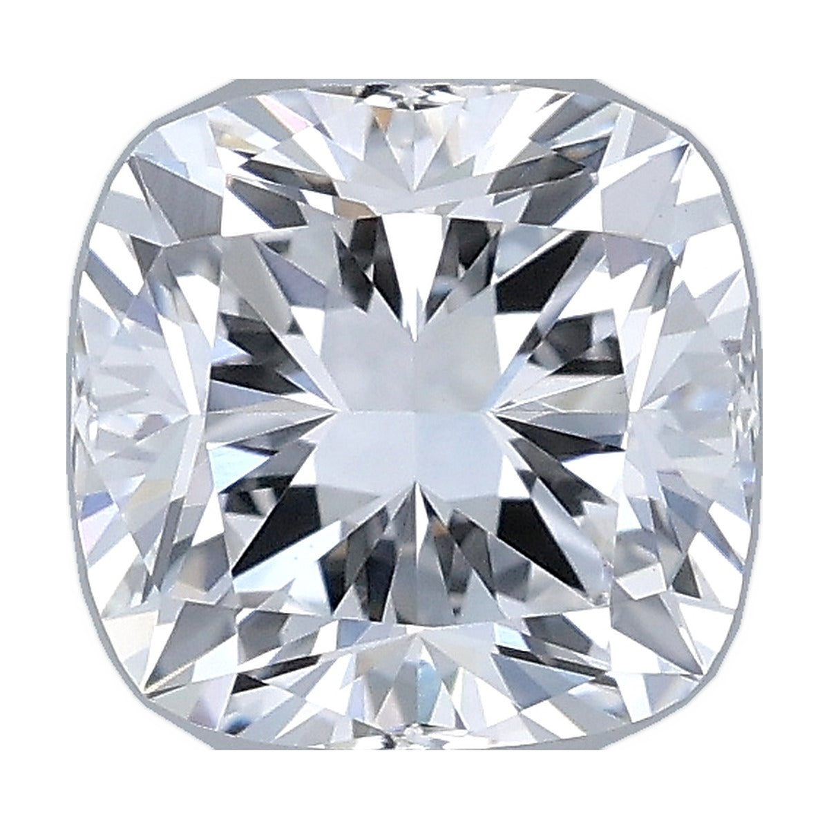 1.08 ct cushion lab-grown diamond, D color, VVS2 clarity, IGI certified, still from its 360° video