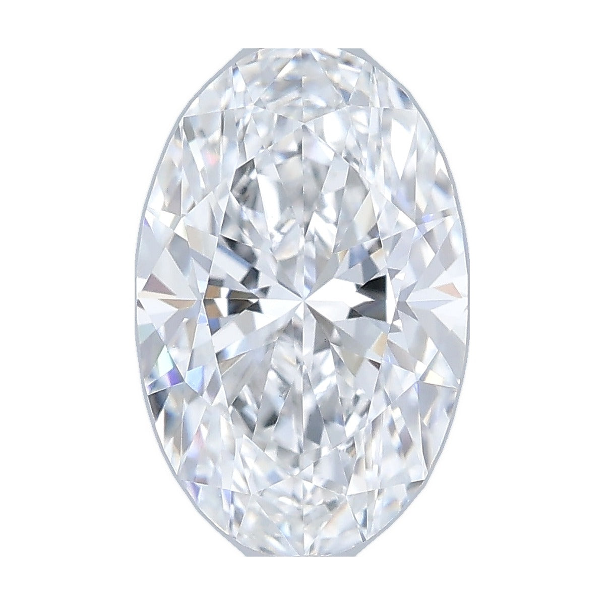 1.08 ct oval lab-grown diamond, D color, VS1 clarity, IGI certified, still from its 360° video
