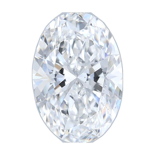 1.08 ct oval lab-grown diamond, D color, VS2 clarity, IGI certified, still from its 360° video