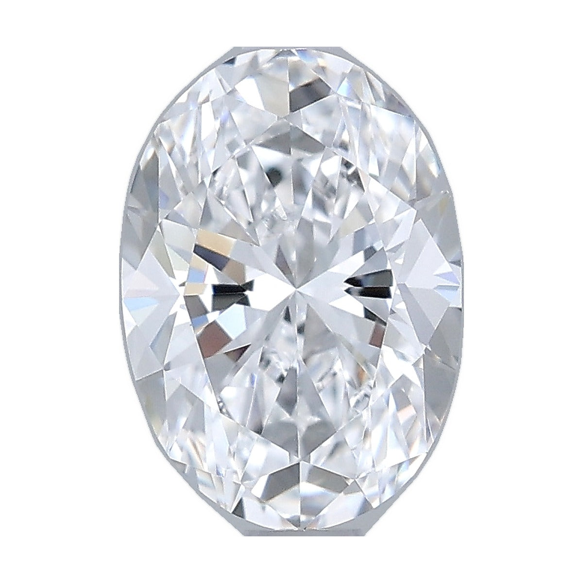 1.08 ct oval lab-grown diamond, D color, VVS2 clarity, IGI certified, still from its 360° video