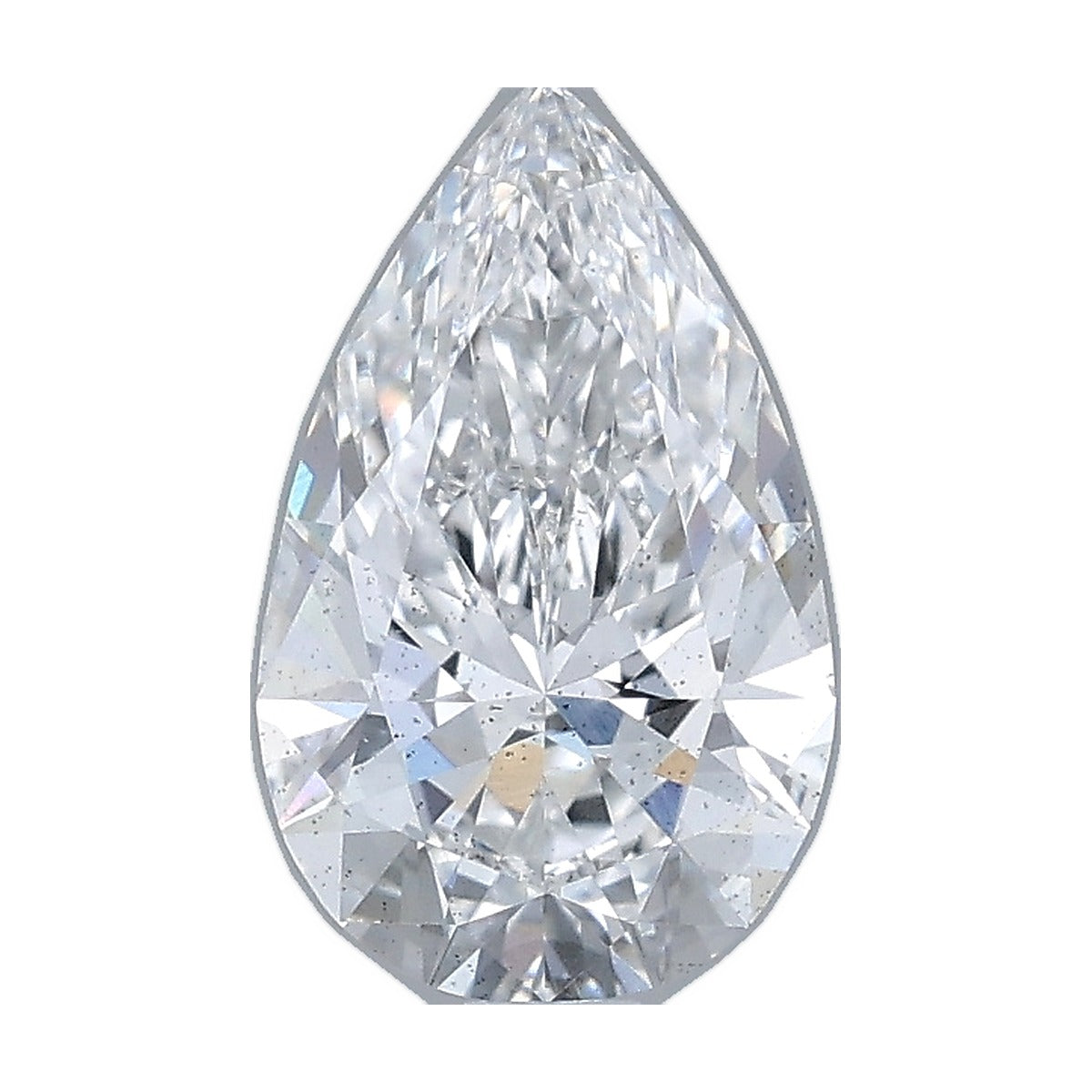 1.08 ct pear lab-grown diamond, D color, SI1 clarity, IGI certified, still from its 360° video