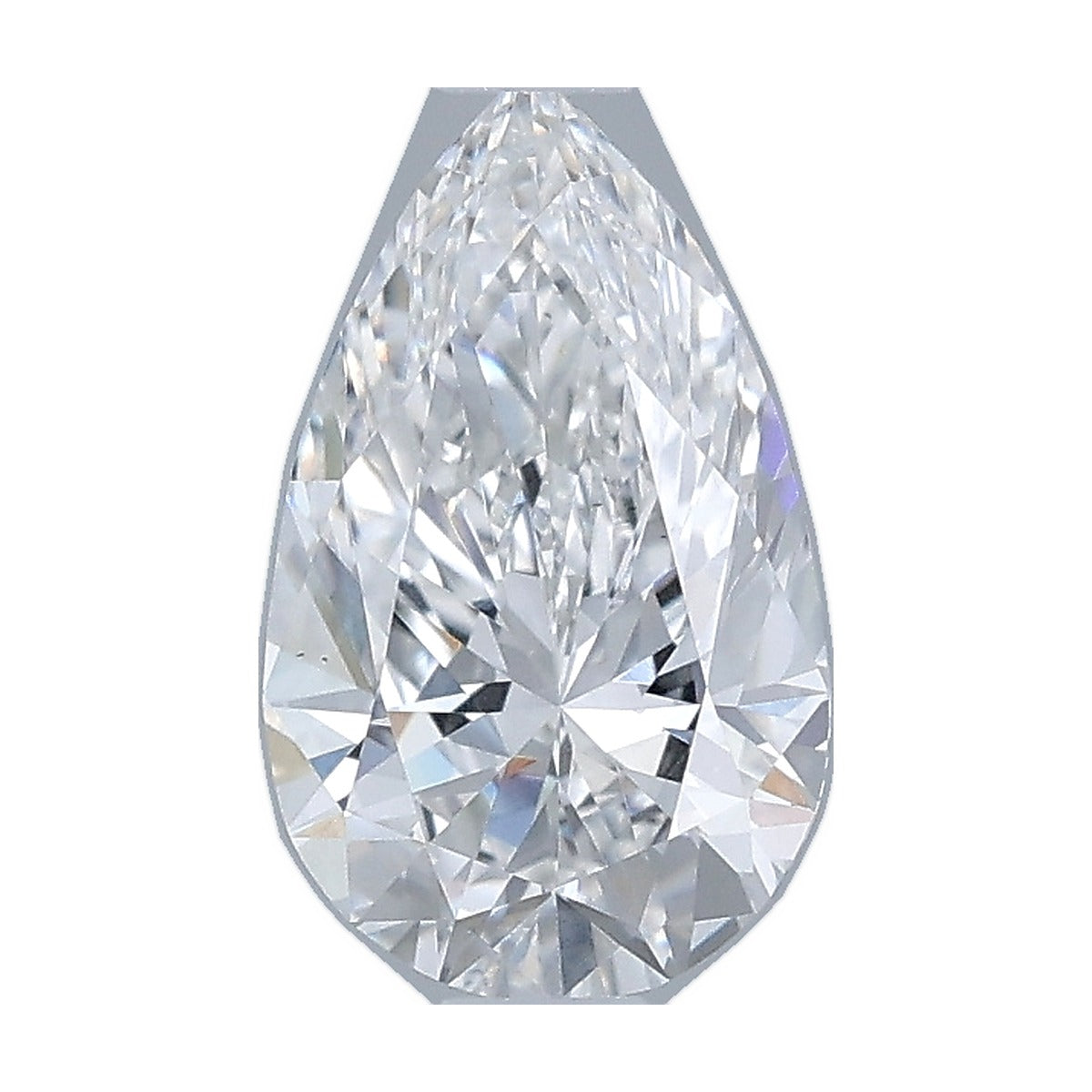 1.08 ct pear lab-grown diamond, D color, VS1 clarity, IGI certified, still from its 360° video
