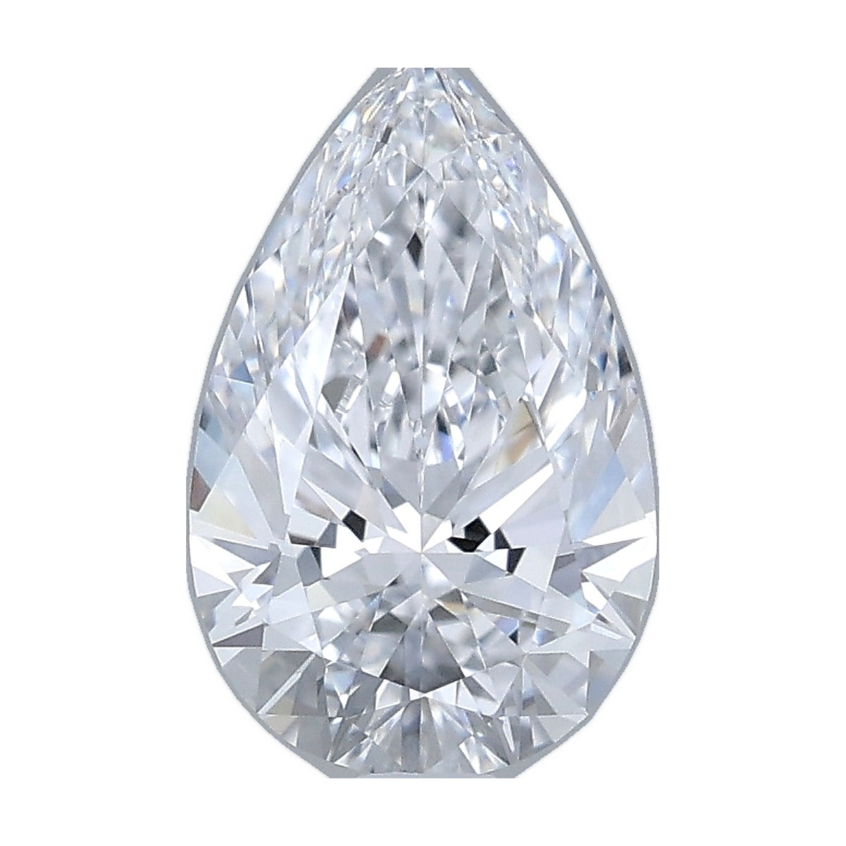 1.08 ct pear lab-grown diamond, D color, VVS1 clarity, IGI certified, still from its 360° video