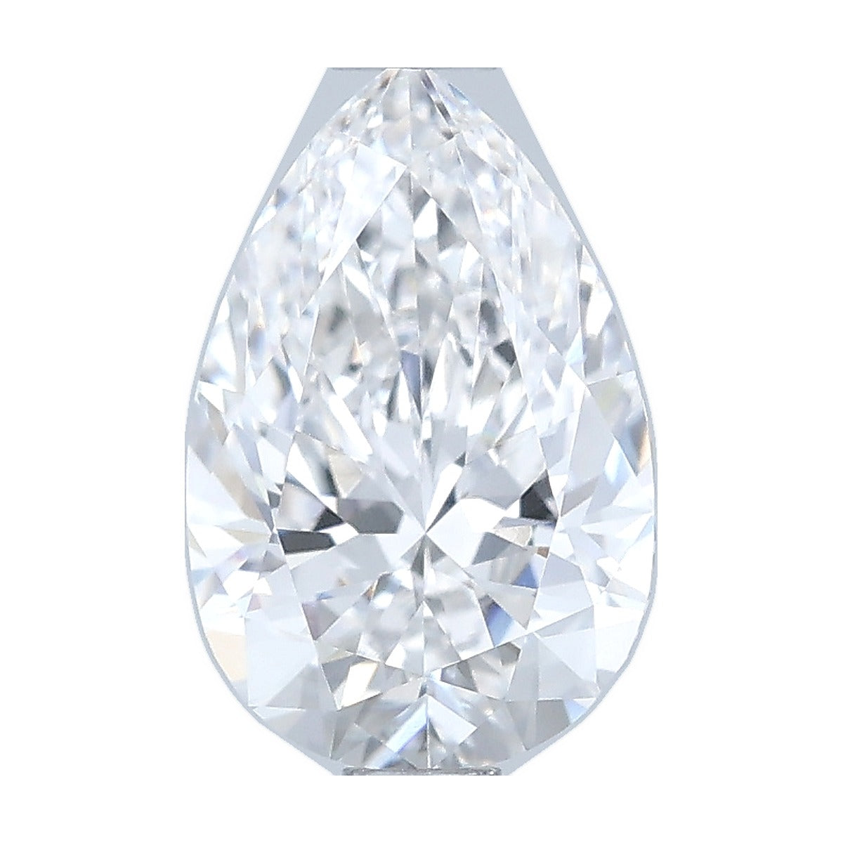 1.08 ct pear lab-grown diamond, E color, VVS2 clarity, IGI certified, still from its 360° video