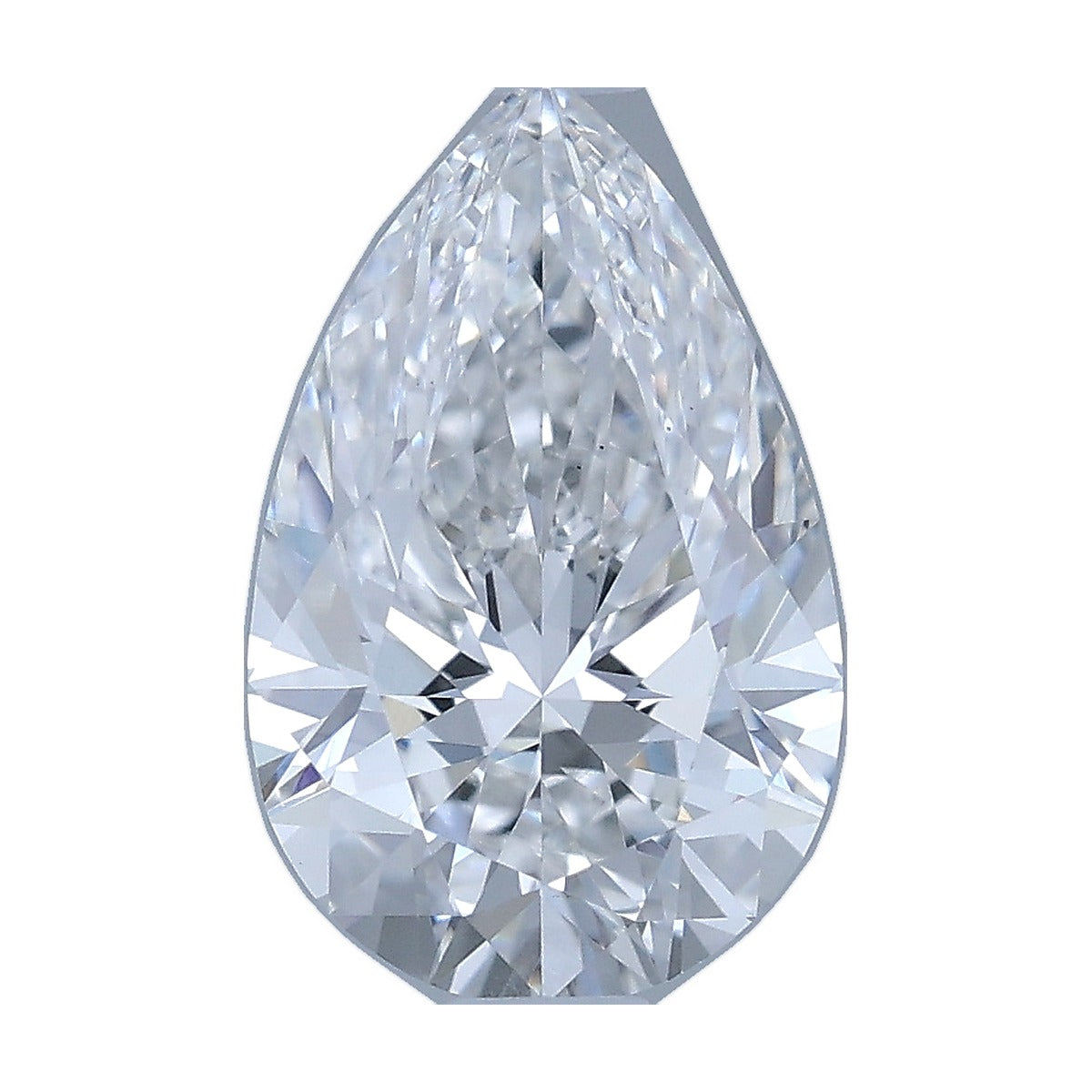 1.08 ct pear lab-grown diamond, F color, VS1 clarity, IGI certified, still from its 360° video