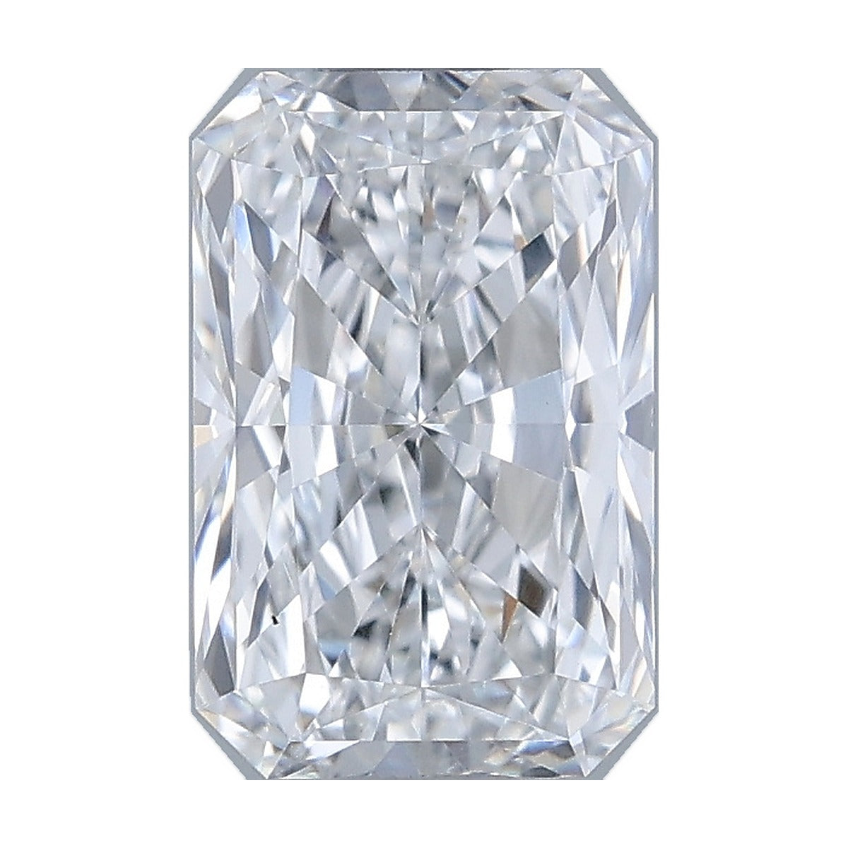 1.08 ct radiant lab-grown diamond, D color, VVS2 clarity, IGI certified, still from its 360° video