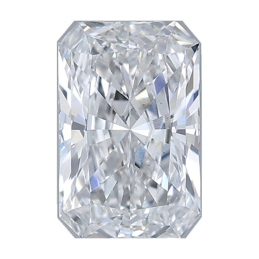 1.08 ct radiant lab-grown diamond, E color, VS2 clarity, IGI certified, still from its 360° video