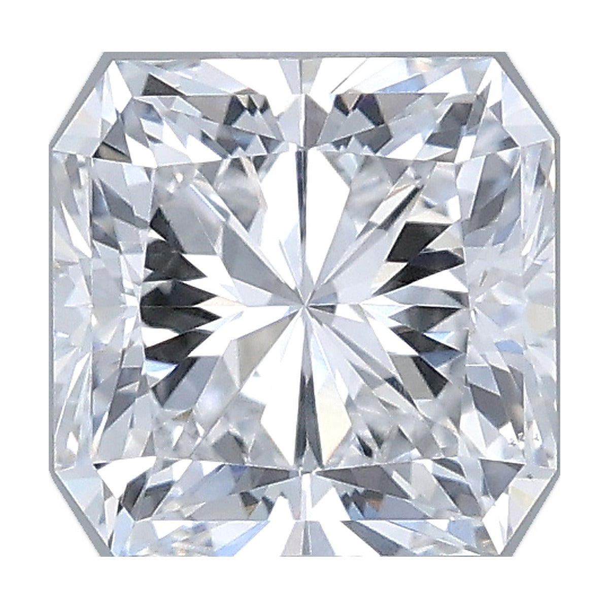 1.08 ct square radiant lab-grown diamond, D color, VS1 clarity, IGI certified, still from its 360° video
