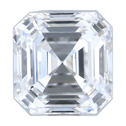 1.09 ct asscher lab-grown diamond, D color, VS1 clarity, IGI certified, still from its 360° video