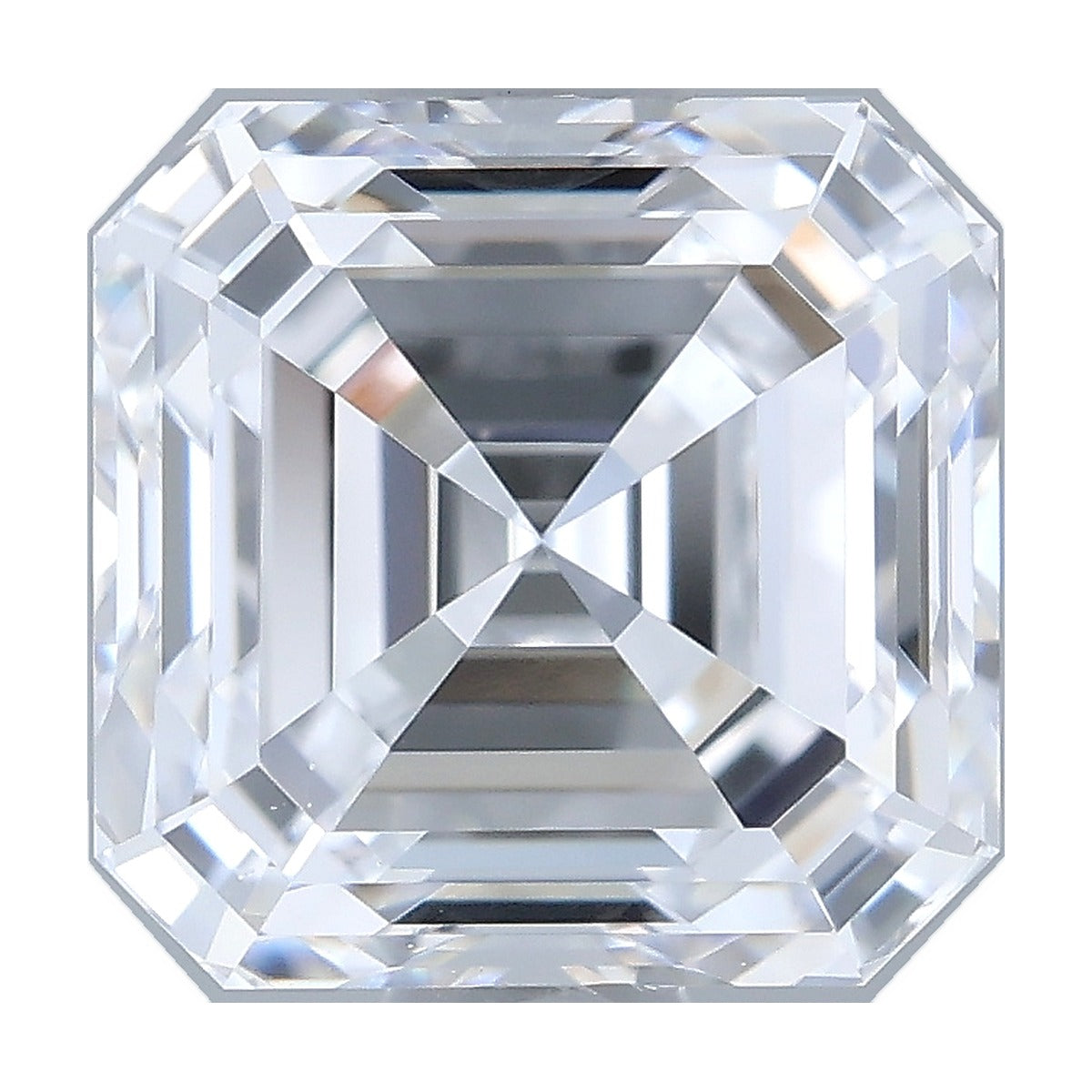 1.09 ct asscher lab-grown diamond, D color, VVS2 clarity, IGI certified, still from its 360° video