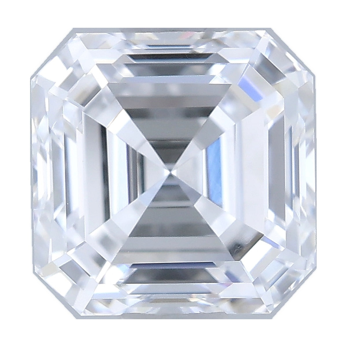 1.09 ct asscher lab-grown diamond, D color, VVS2 clarity, IGI certified, still from its 360° video