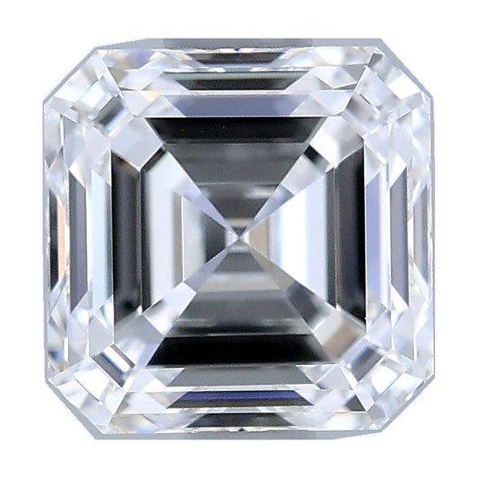 1.09 ct asscher lab-grown diamond, E color, VVS2 clarity, IGI certified, still from its 360° video