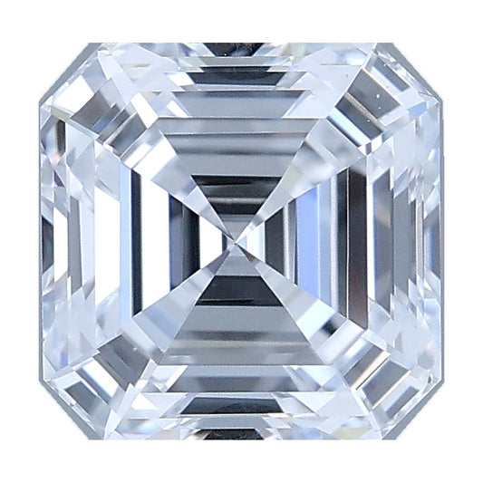 1.09 ct asscher lab-grown diamond, E color, VVS2 clarity, IGI certified, still from its 360° video