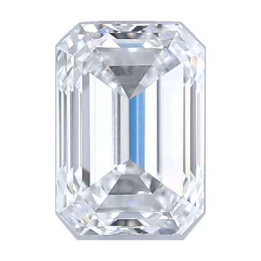 1.09 ct emerald lab-grown diamond, D color, VS1 clarity, IGI certified, still from its 360° video