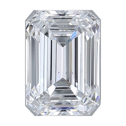 1.09 ct emerald lab-grown diamond, E color, VS1 clarity, IGI certified, still from its 360° video