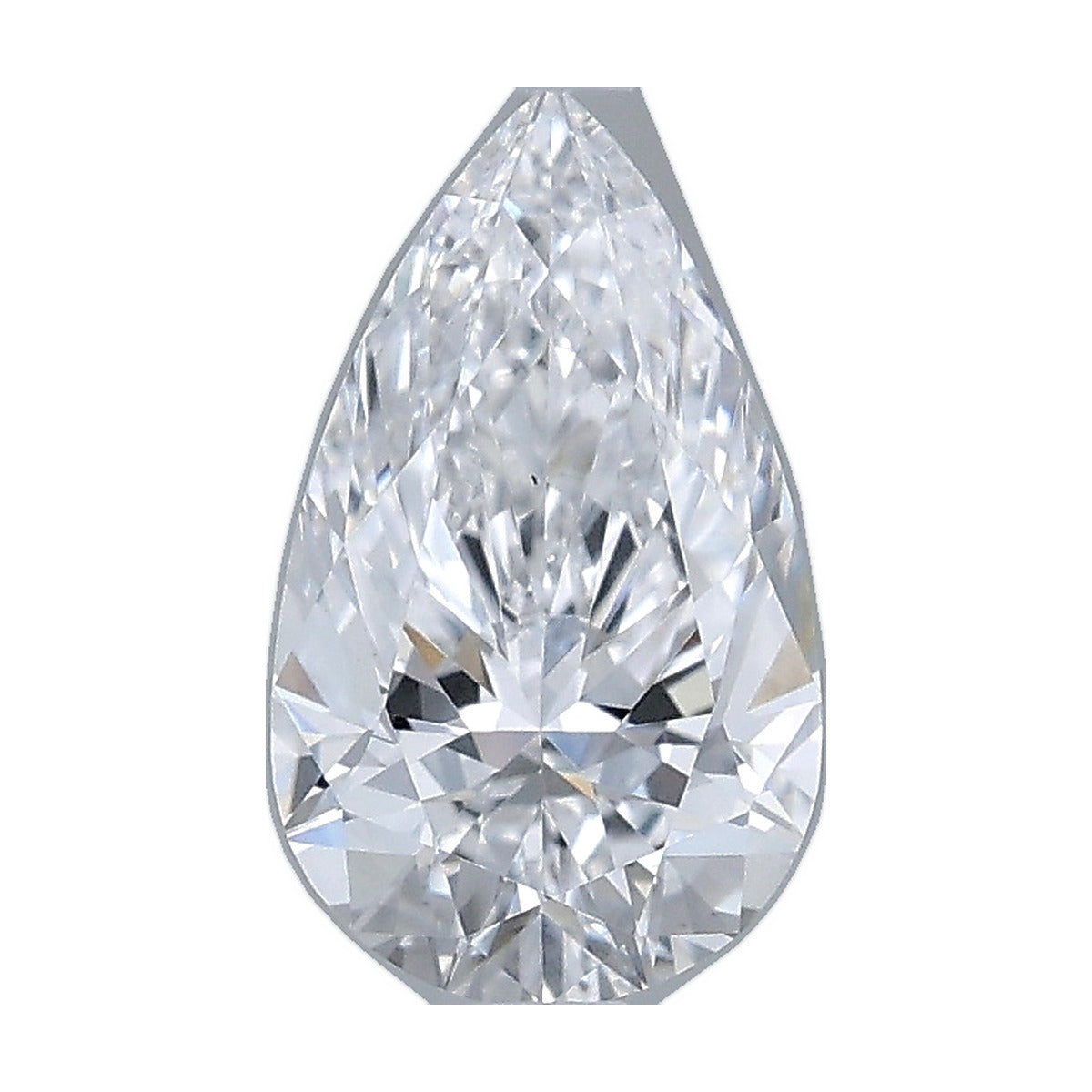 1.09 ct pear lab-grown diamond, D color, VS1 clarity, IGI certified, still from its 360° video