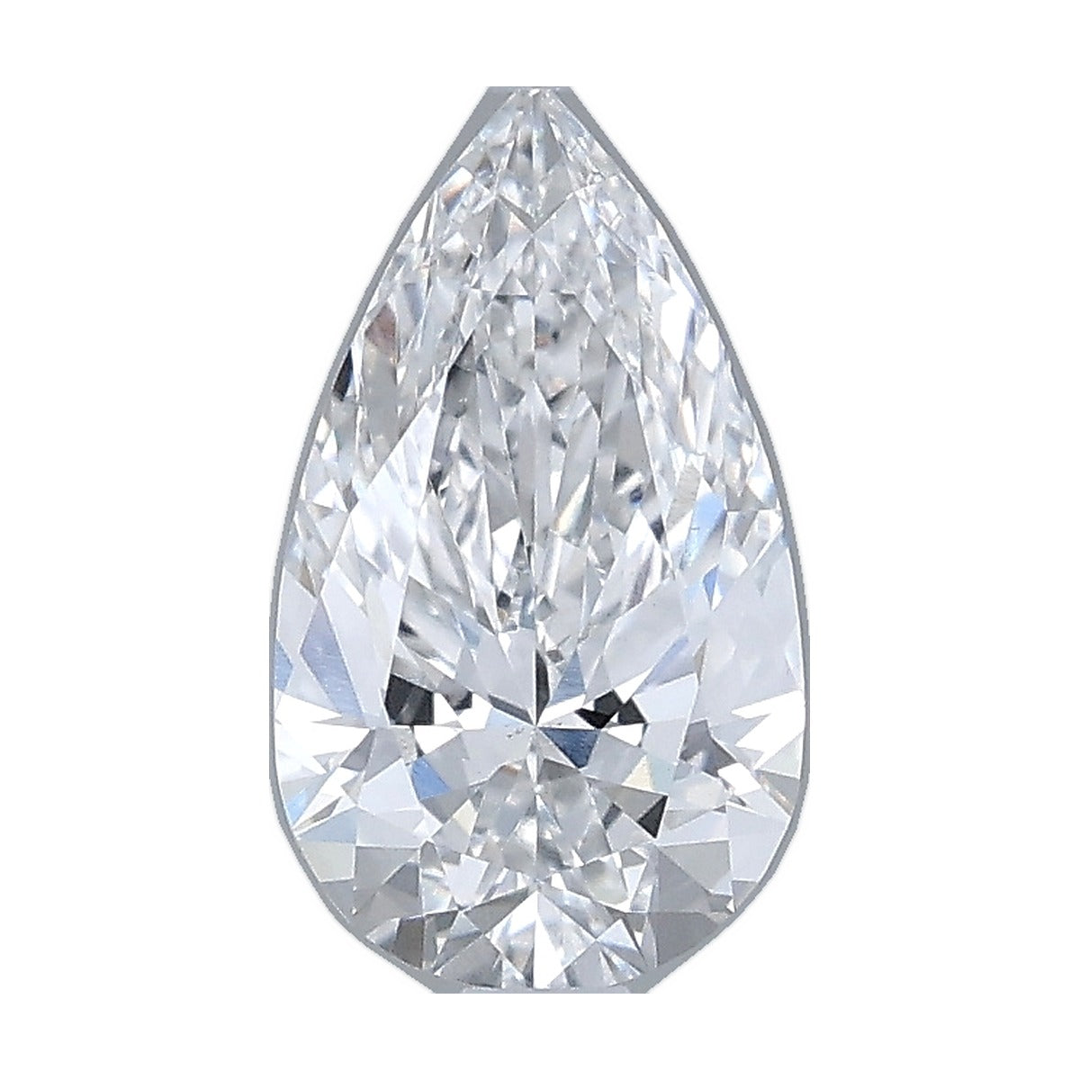 1.09 ct pear lab-grown diamond, D color, VS1 clarity, IGI certified, still from its 360° video