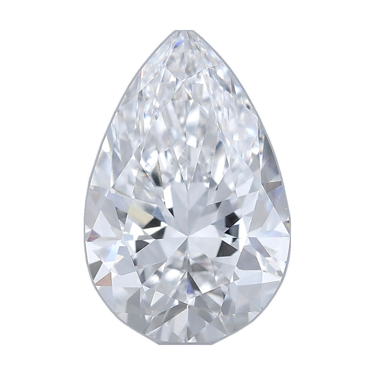 1.09 ct pear lab-grown diamond, D color, VVS1 clarity, IGI certified, still from its 360° video