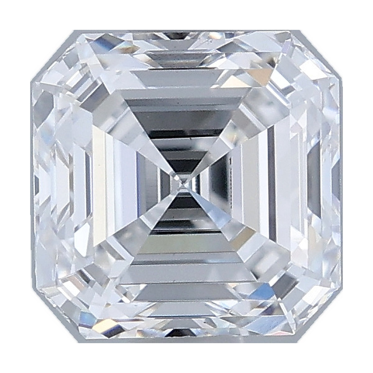 1.10 ct asscher lab-grown diamond, D color, VS1 clarity, IGI certified, still from its 360° video