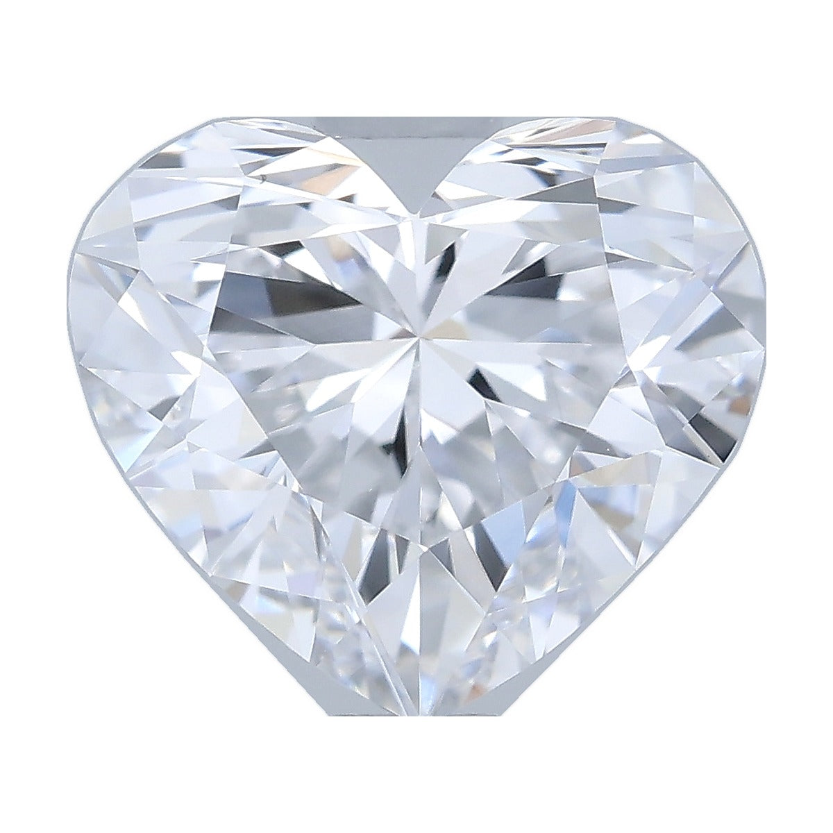 1.10 ct heart lab-grown diamond, D color, VVS2 clarity, IGI certified, still from its 360° video