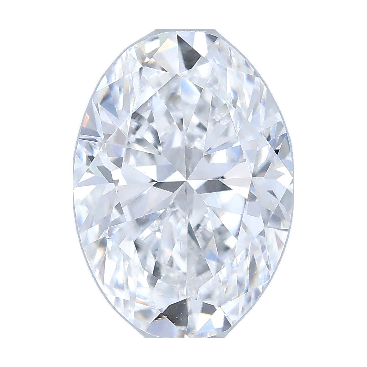 1.10 ct oval lab-grown diamond, D color, VVS2 clarity, IGI certified, still from its 360° video