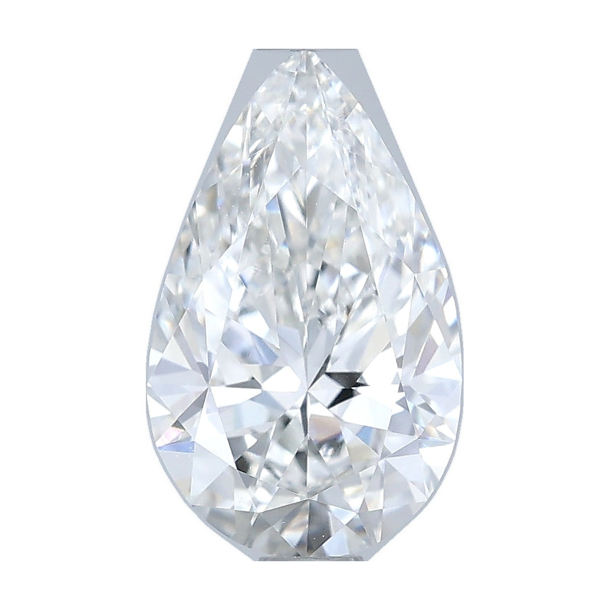 1.10 ct pear lab-grown diamond, F color, VVS2 clarity, IGI certified, still from its 360° video
