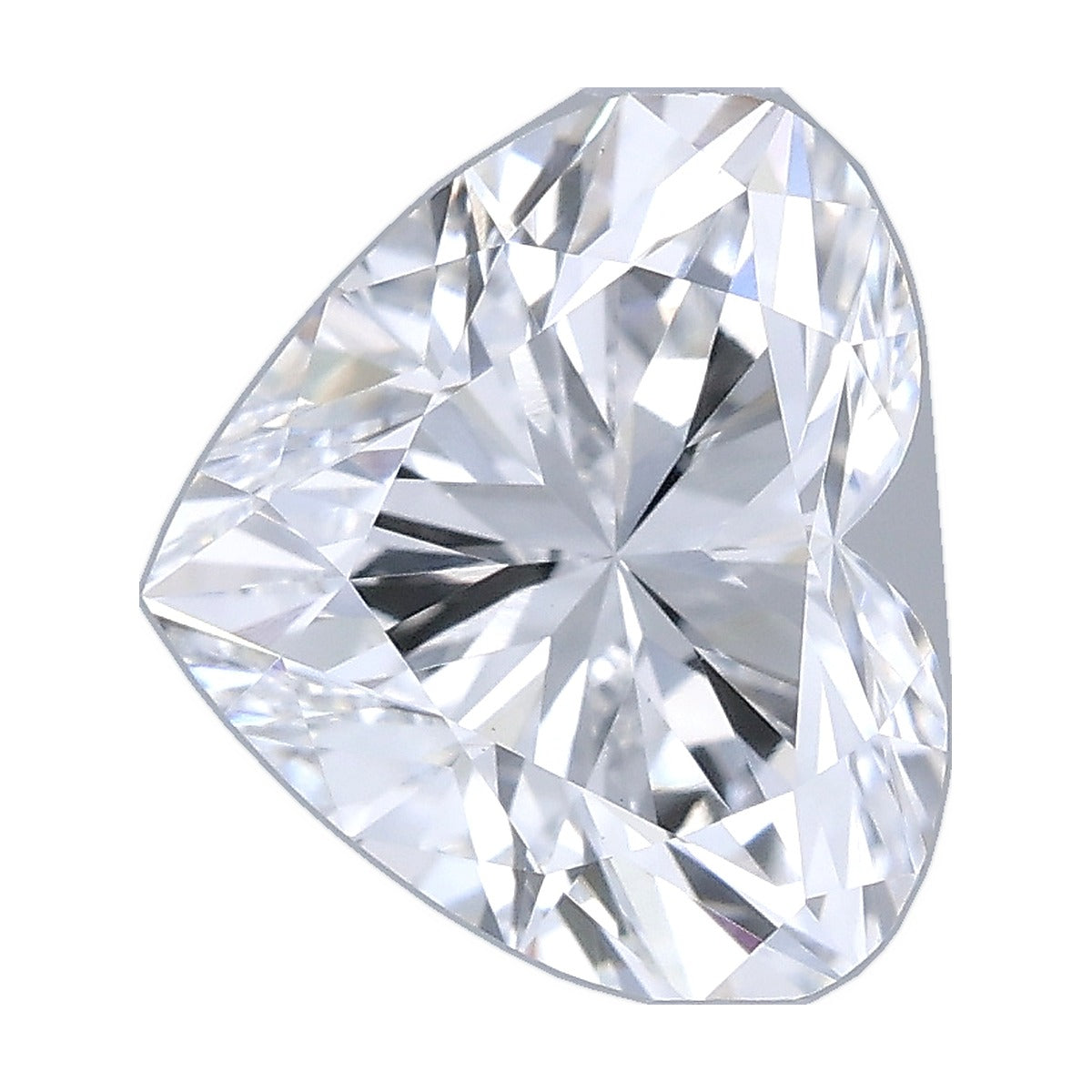 1.15 ct heart lab-grown diamond, D color, VS1 clarity, IGI certified, still from its 360° video
