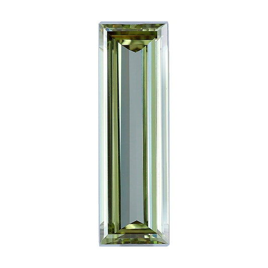 1.17 ct baguette lab-grown diamond, fancy intense green, VVS2 clarity, IGI certified, still from its 360° video