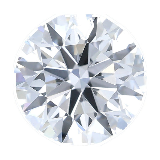 1.19 ct round lab-grown diamond, F color, VVS1 clarity, IGI certified, still from its 360° video