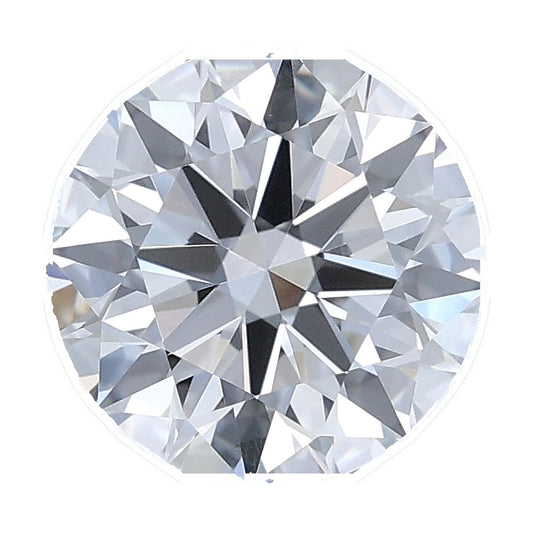 1.20 ct round lab-grown diamond, D color, VS1 clarity, IGI certified, still from its 360° video