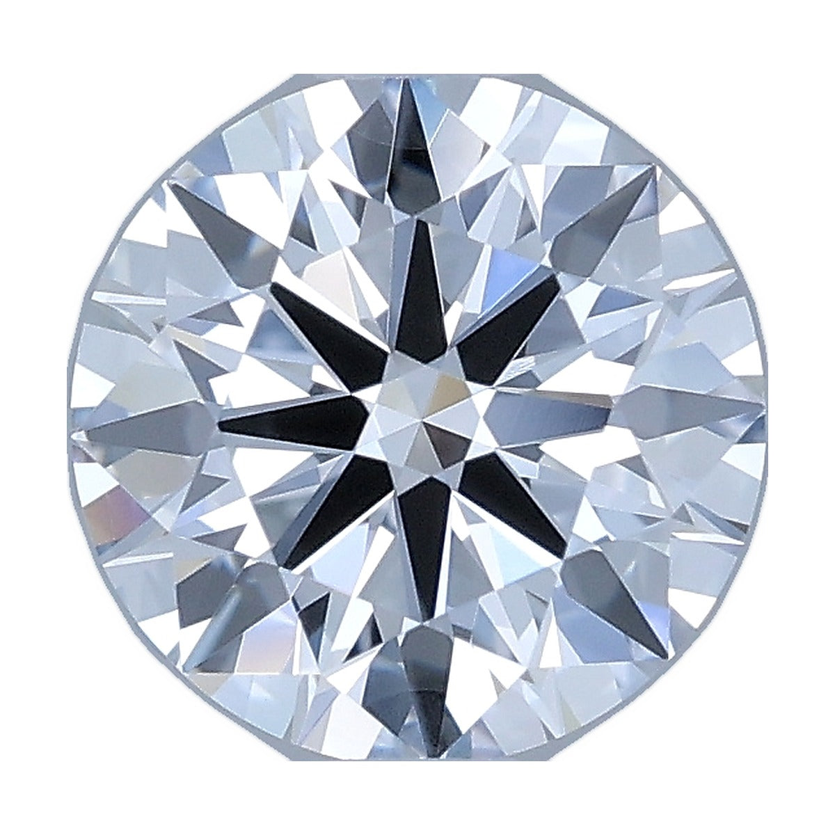 1.20 ct round lab-grown diamond, E color, VS1 clarity, IGI certified, still from its 360° video