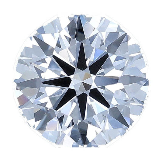 1.20 ct round lab-grown diamond, E color, VS1 clarity, IGI certified, still from its 360° video
