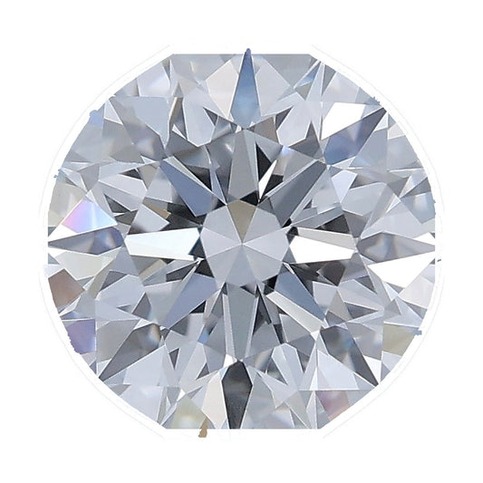1.20 ct round lab-grown diamond, E color, VS1 clarity, IGI certified, still from its 360° video
