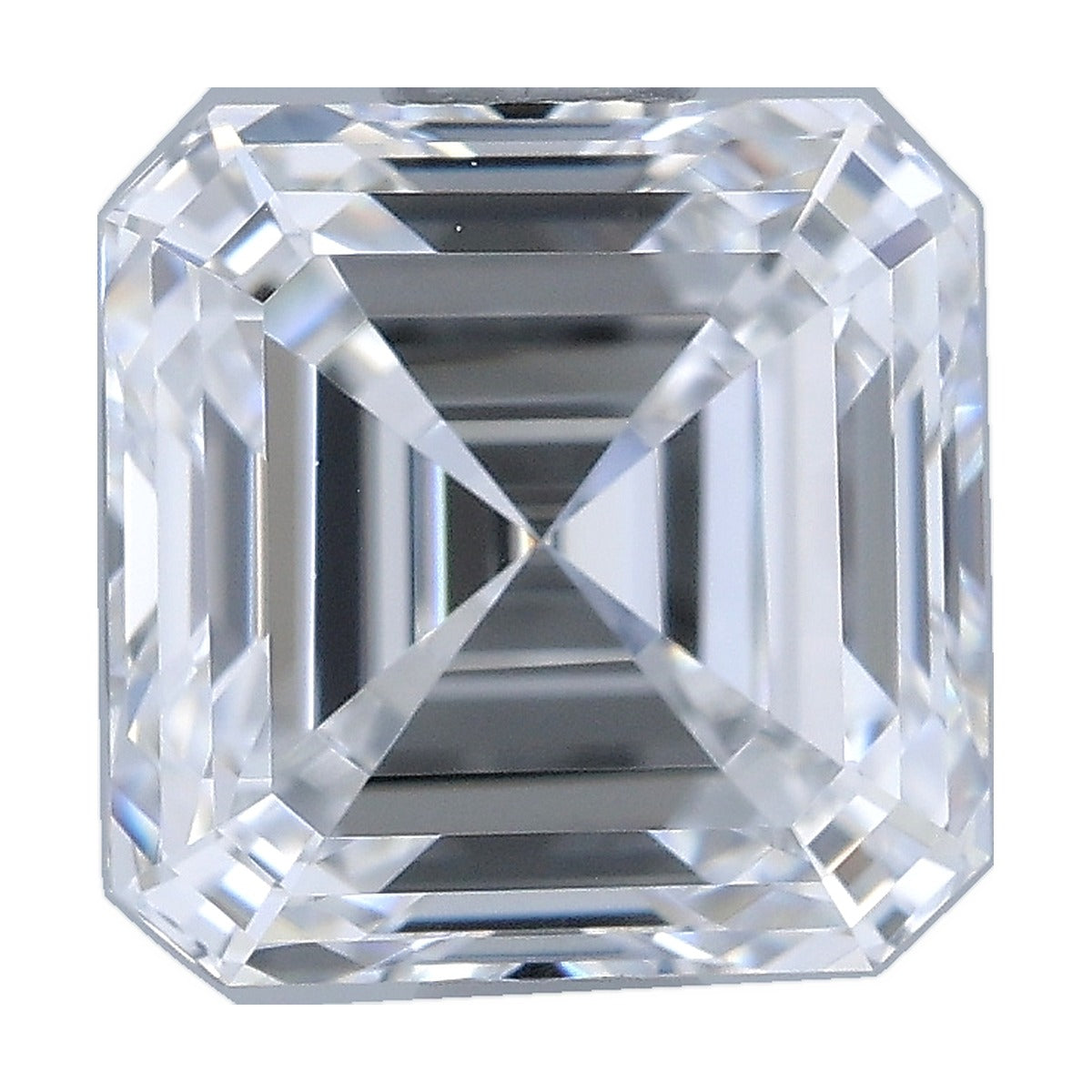 1.21 ct asscher lab-grown diamond, D color, VVS2 clarity, IGI certified, still from its 360° video