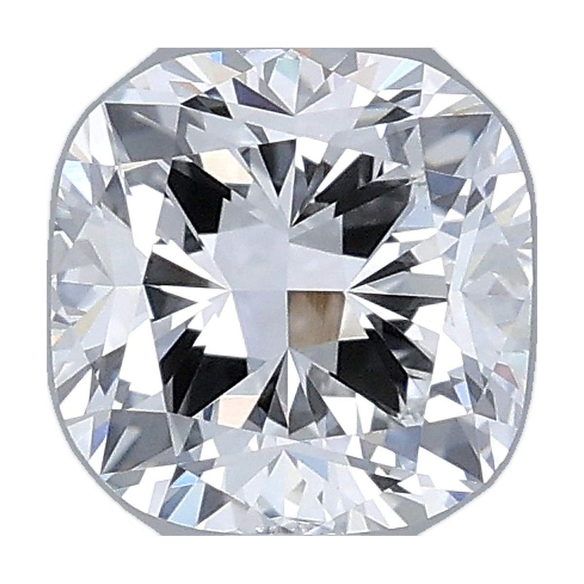 1.21 ct cushion lab-grown diamond, D color, VVS2 clarity, IGI certified, still from its 360° video