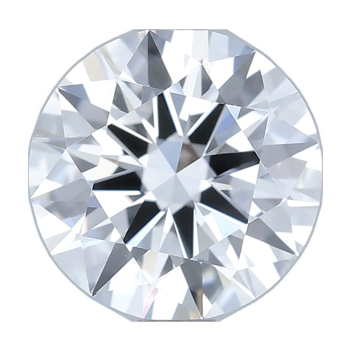1.21 ct round lab-grown diamond, D color, VS1 clarity, IGI certified, still from its 360° video
