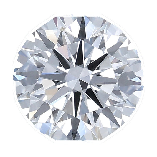 1.21 ct round lab-grown diamond, D color, VVS2 clarity, IGI certified, still from its 360° video