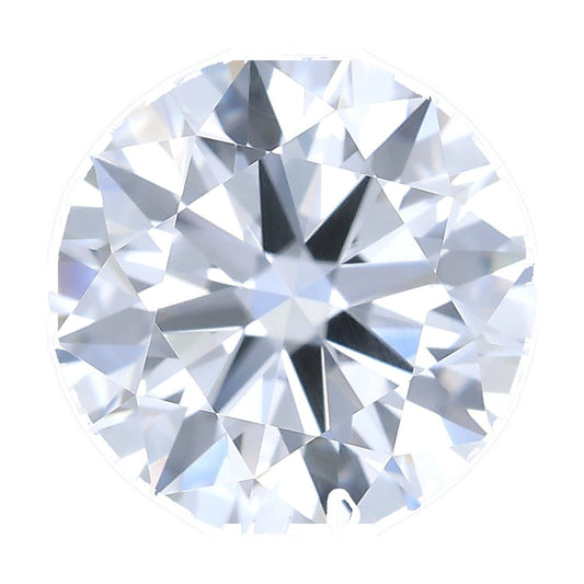 1.21 ct round lab-grown diamond, E color, VS2 clarity, IGI certified, still from its 360° video