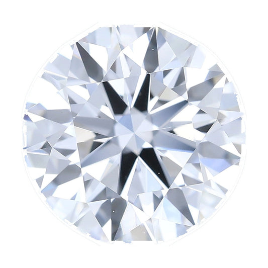 1.21 ct round lab-grown diamond, E color, VVS2 clarity, IGI certified, still from its 360° video