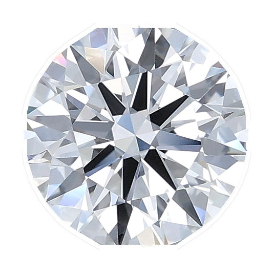 1.21 ct round lab-grown diamond, E color, VVS2 clarity, IGI certified, still from its 360° video
