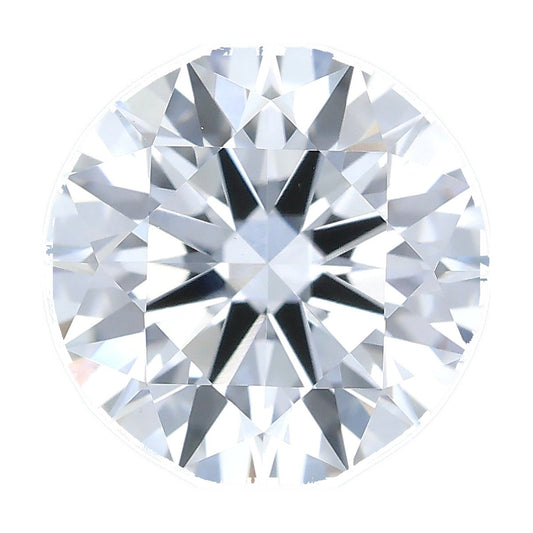 1.21 ct round lab-grown diamond, F color, VVS2 clarity, IGI certified, still from its 360° video