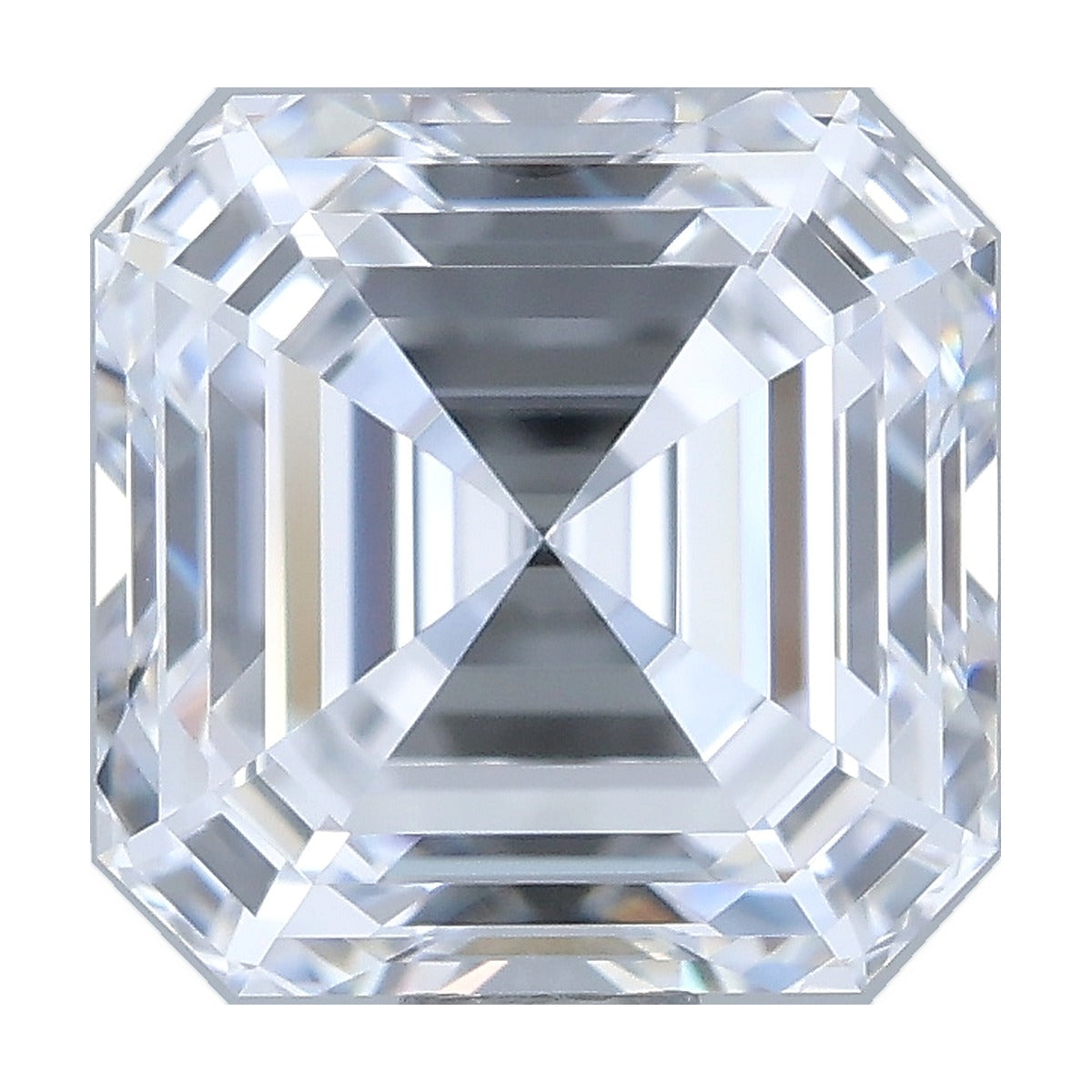 1.22 ct asscher lab-grown diamond, D color, VVS2 clarity, IGI certified, still from its 360° video