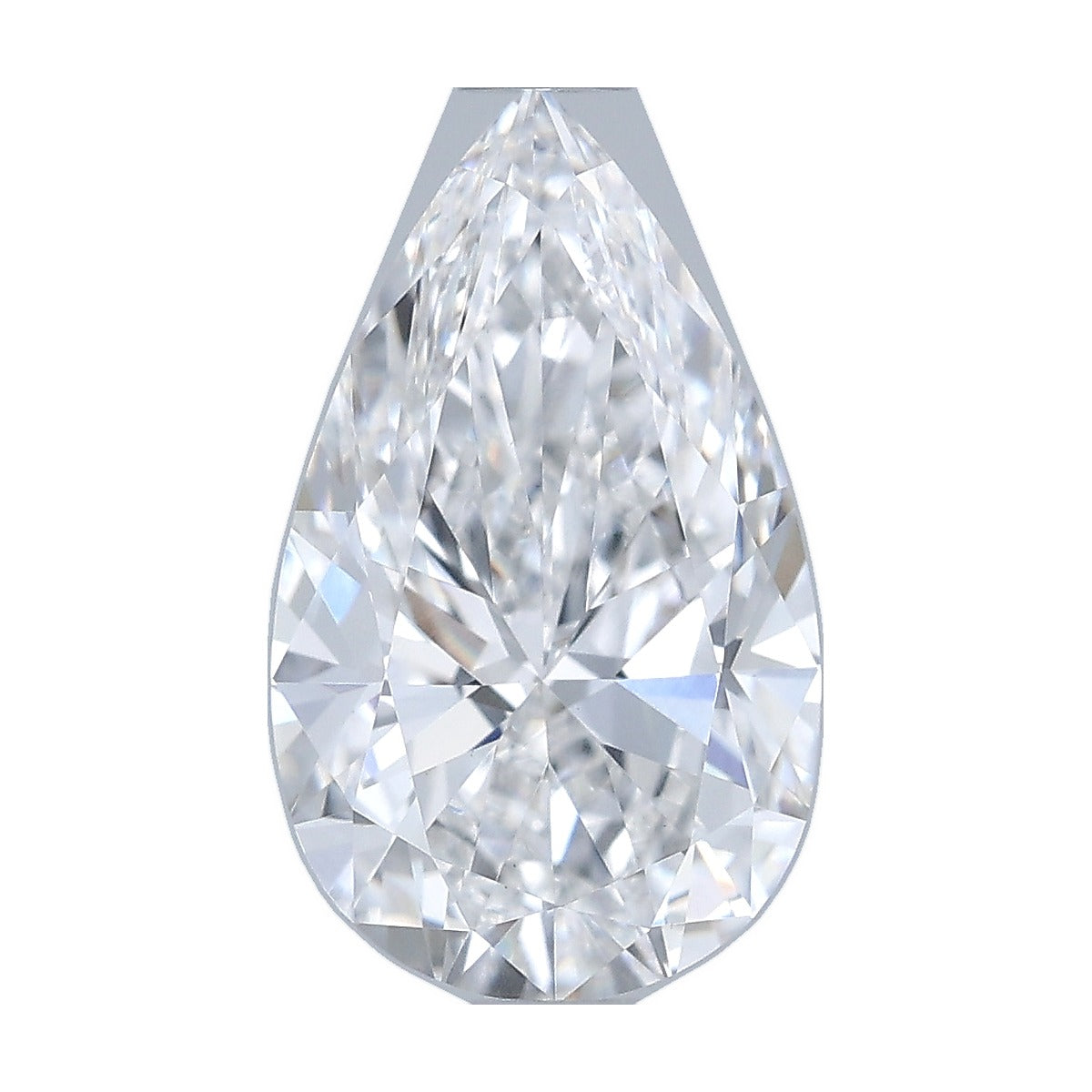 1.22 ct pear lab-grown diamond, D color, VVS2 clarity, IGI certified, still from its 360° video